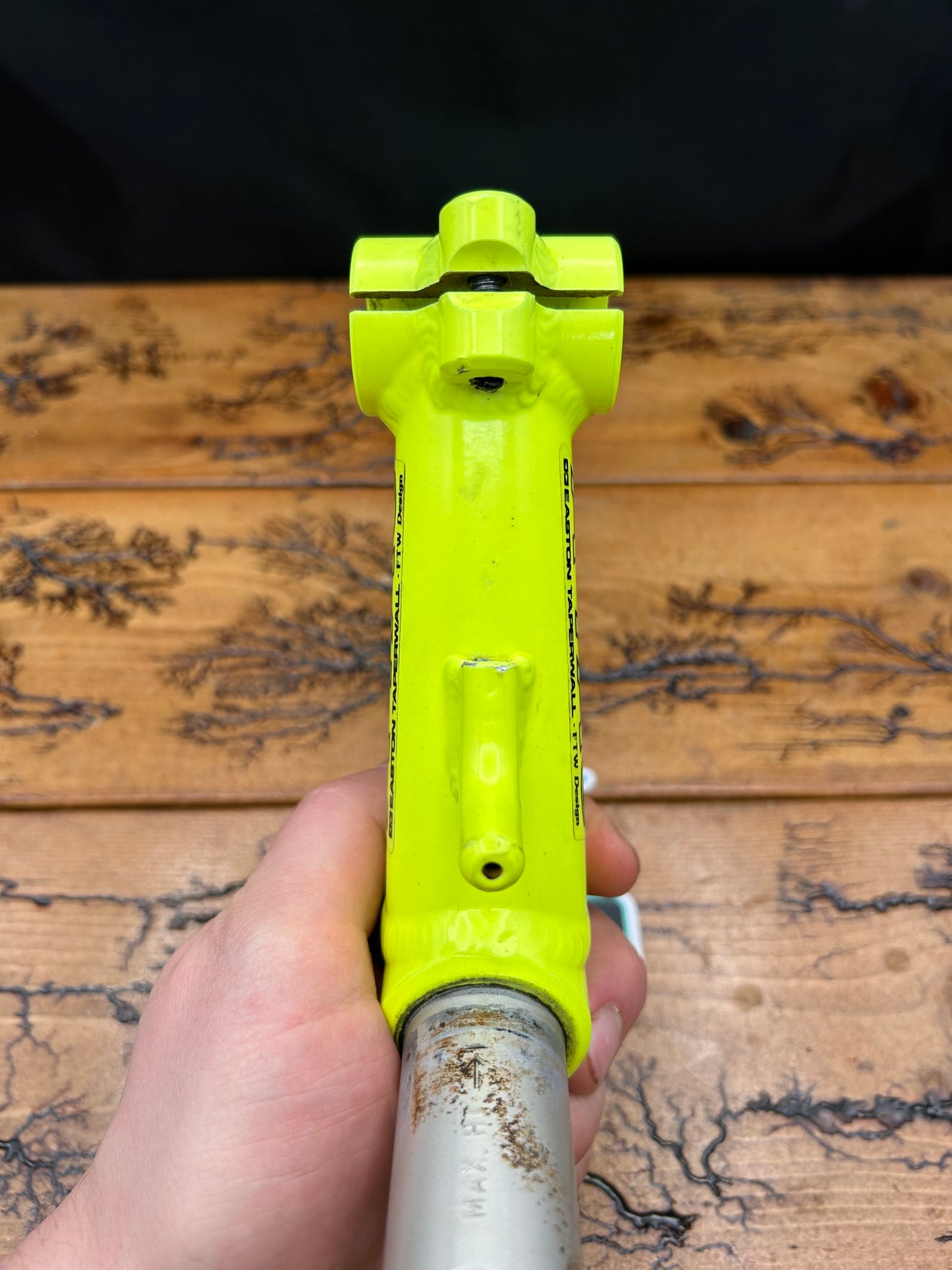 Answer ATAC Easton Taperwall 115mm 1 1/4 Inch Neon Yellow Quill Stem