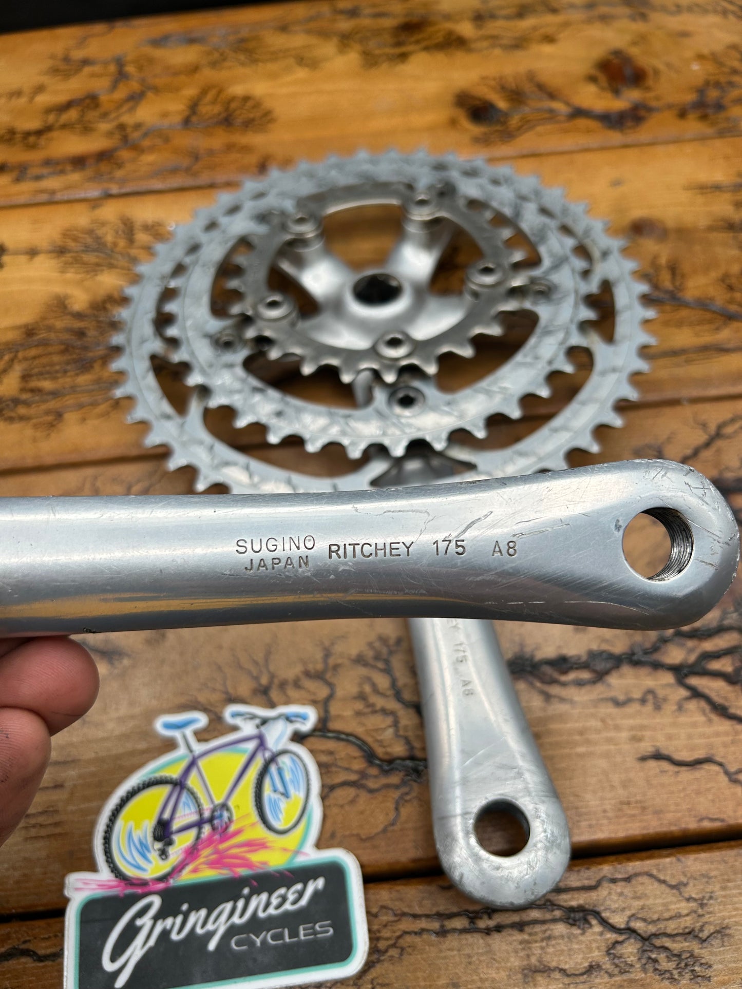 Ritchey Logic 46/36/24 175mm Square Taper Crankset