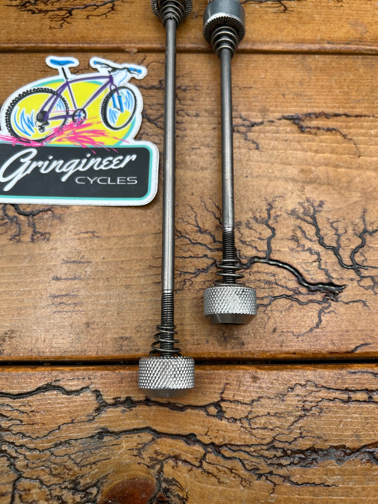 Curve Silver Titanium Quick Release Skewer Set