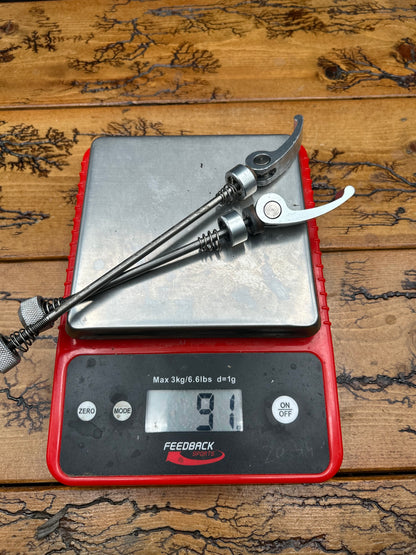 Curve Silver Titanium Quick Release Skewer Set