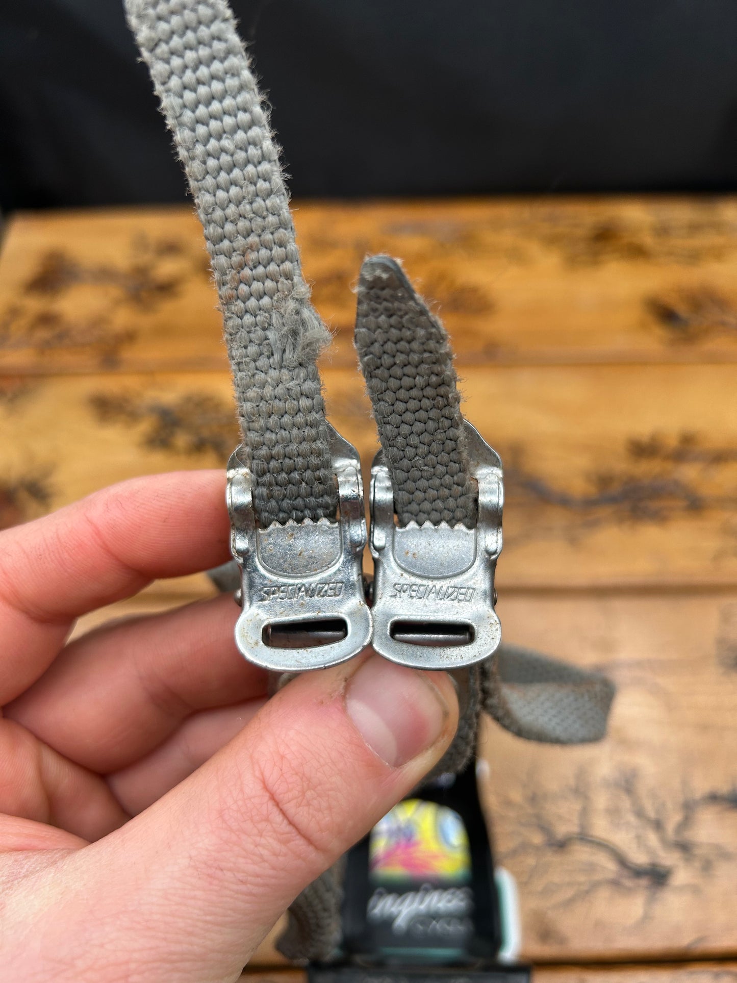 Specialized Medium Plastic Toe Cages and Toe Straps