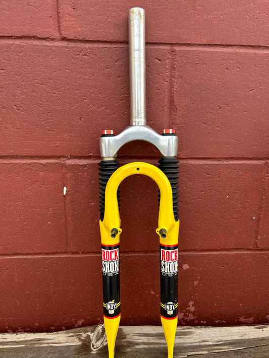 Rock Shox Indy SL 26"  Yellow 1 1/8 Threadless Suspension Fork