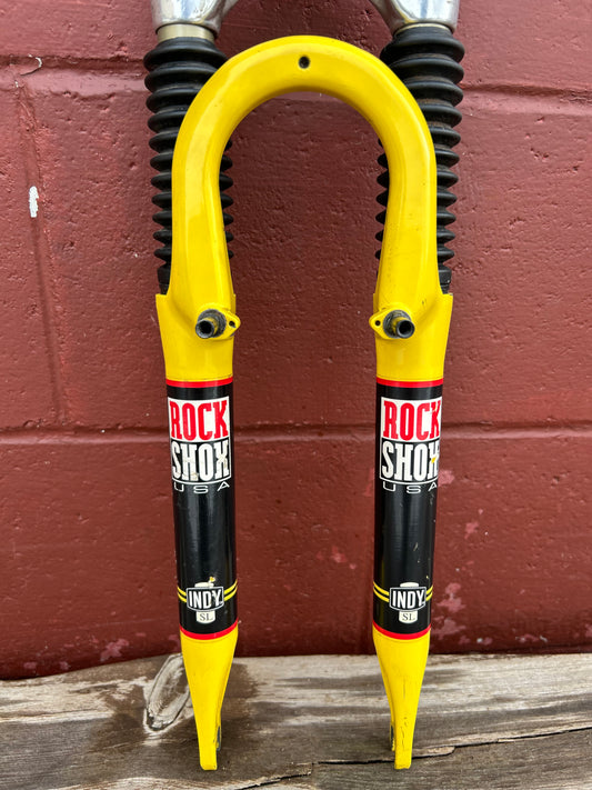 Rock Shox Indy SL 26"  Yellow 1 1/8 Threadless Suspension Fork