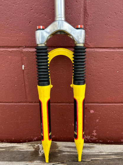 Rock Shox Indy SL 26"  Yellow 1 1/8 Threadless Suspension Fork