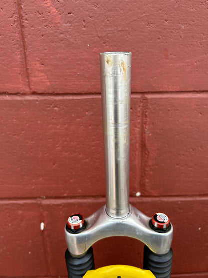 Rock Shox Indy SL 26"  Yellow 1 1/8 Threadless Suspension Fork