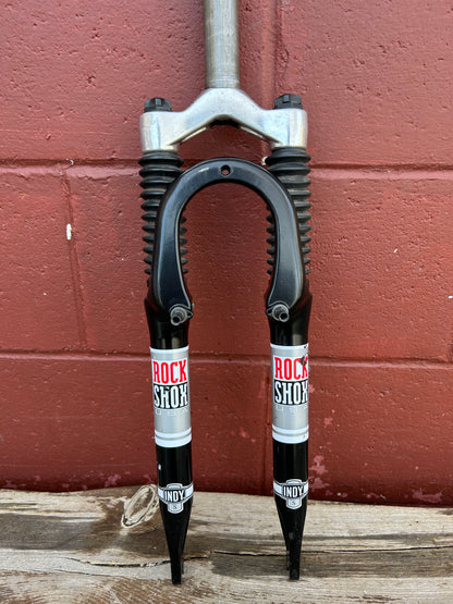 Rock Shox Indy S 26"  Black 1 1/8 Threadless Suspension Fork