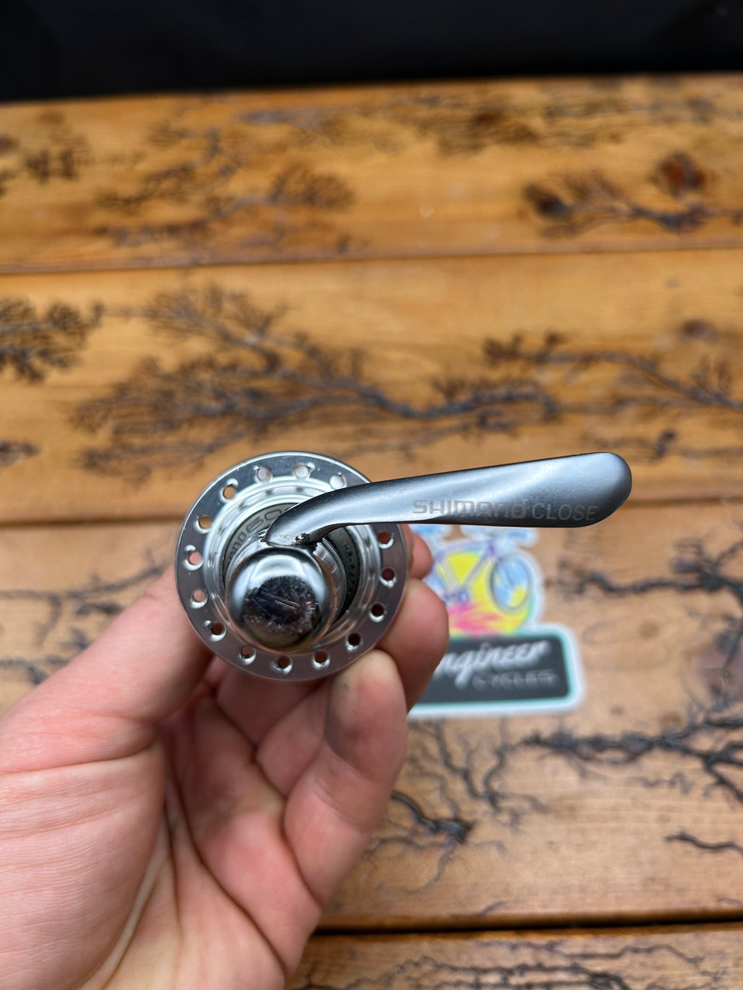Shimano 600 Tri Color HB-6400 32 Hole Front Hub With Skewer