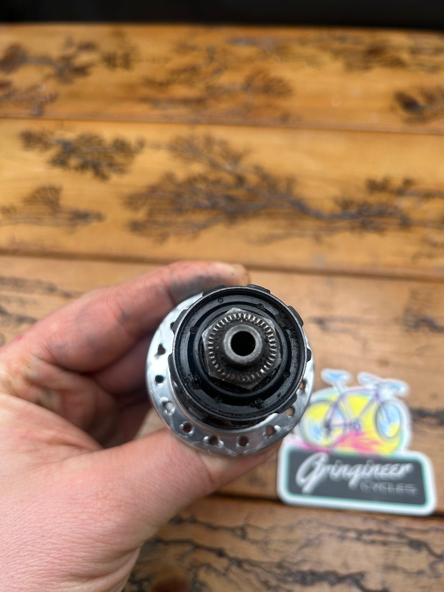 Shimano 600 Tri Color FH-6402 32 Hole Rear Hub