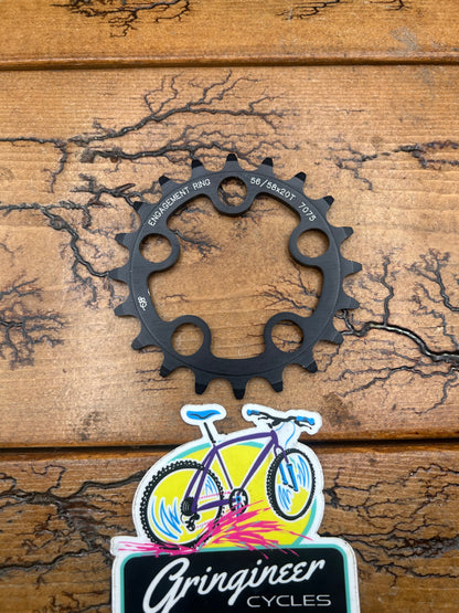 QBP Engagement Ring 20 Tooth 56/58 BCD Chainring NOS