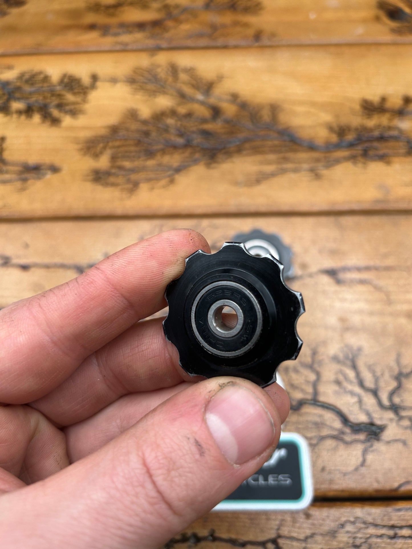 Black Anodized Rear Derailleur Pulley Set