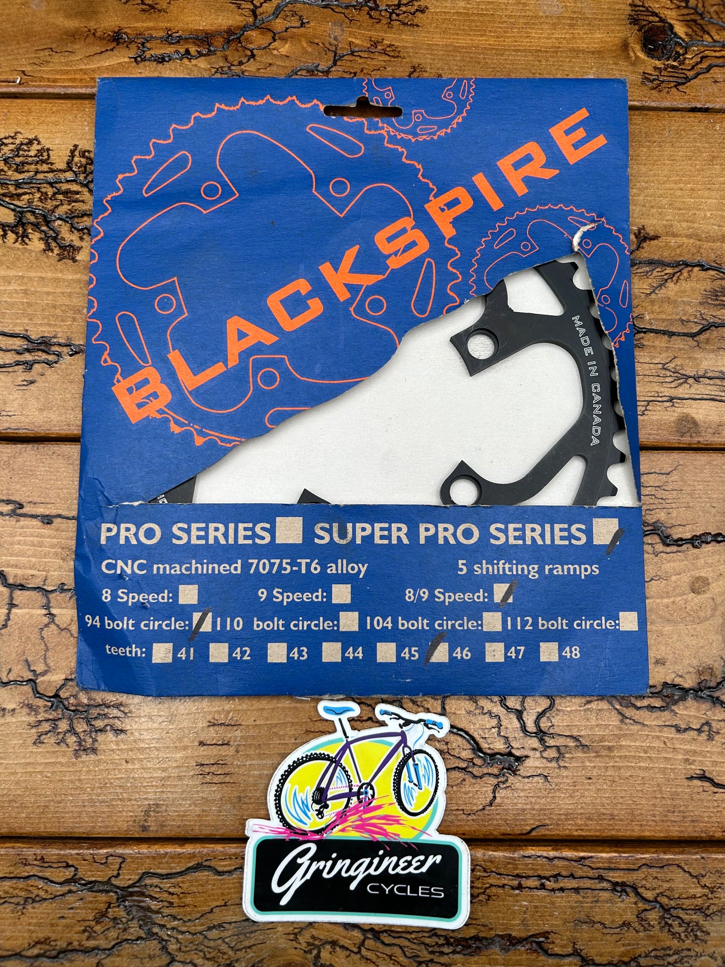 Blackspire Super Pro Series 46 Tooth 94 BCD Chainring NOS