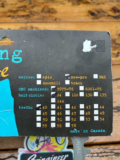 Blackspire Neo Pro 40 Tooth 94 BCD Chainring NOS