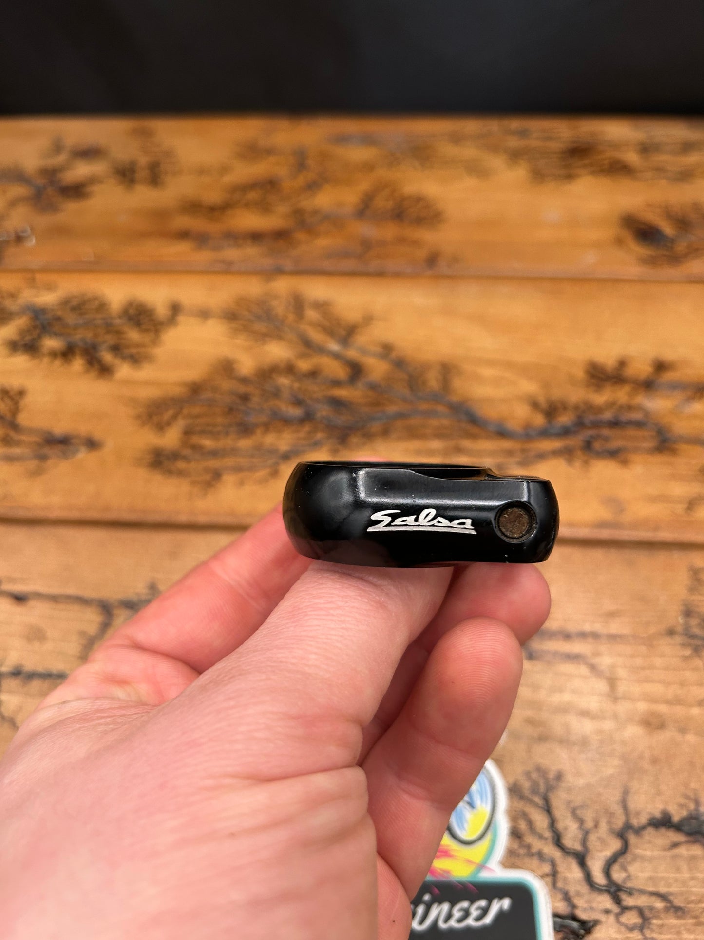 Salsa 35mm Black Lip Lock Seat Post Clamp