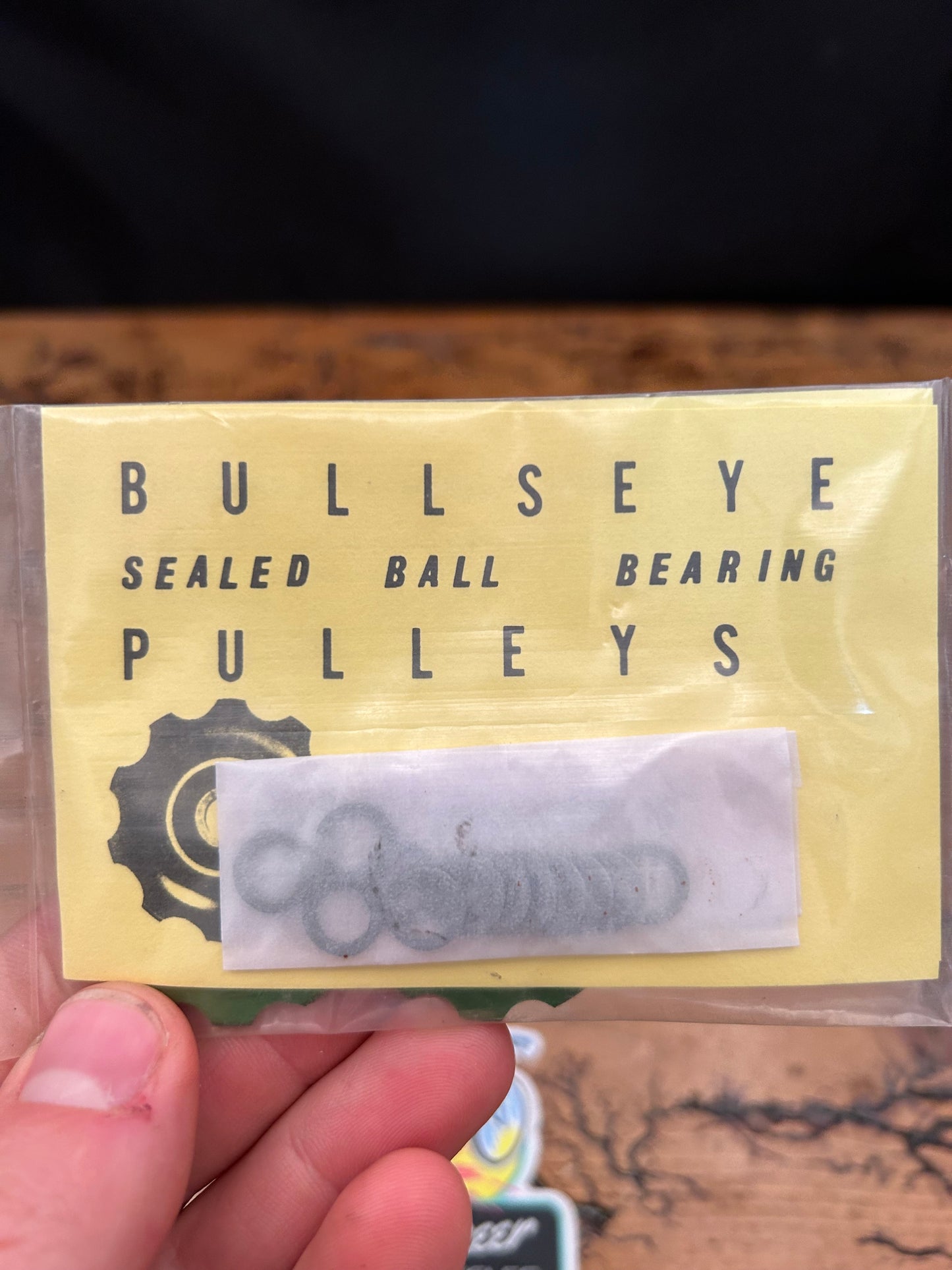Bullseye Sealed Ball Bearing Pulleys Green Anodized NOS