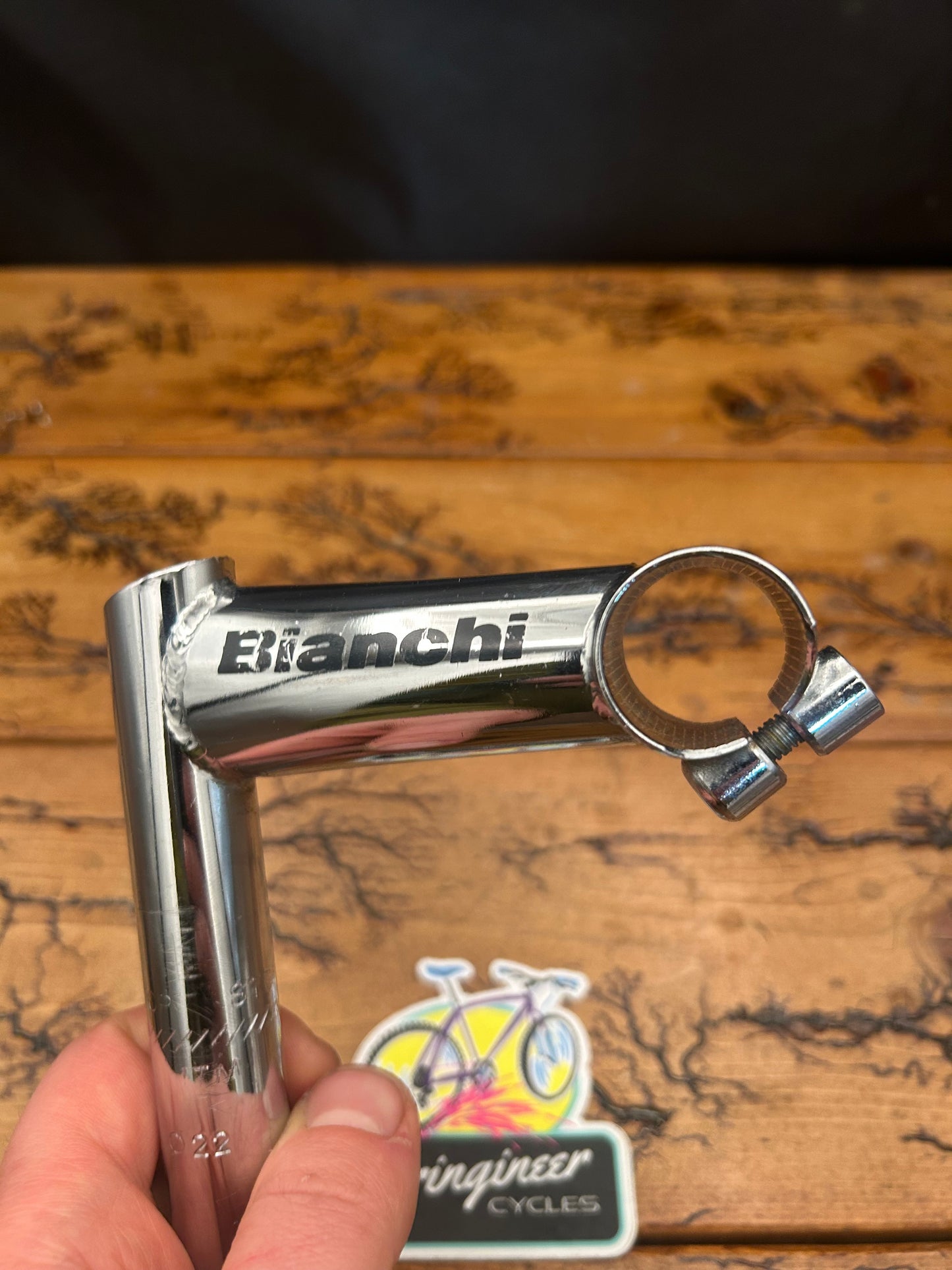 ITM Bianchi 90mm 1 Inch Chrome Quill Stem