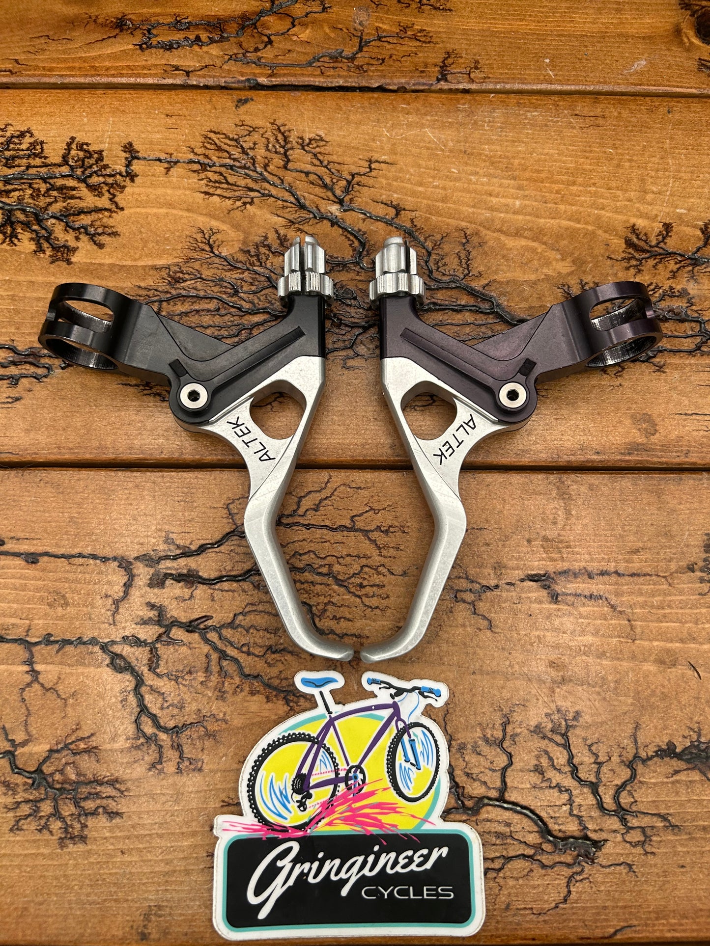 Altek Black and Silver CNC'D Brake Levers