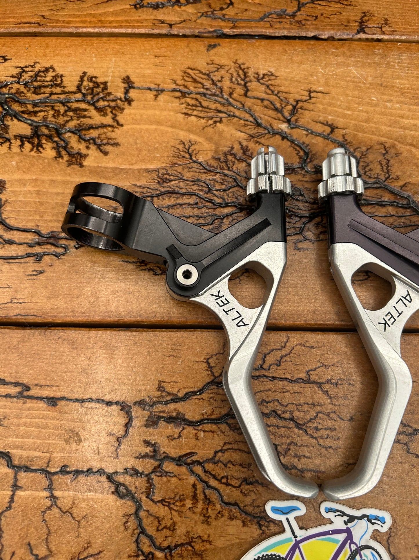 Altek Black and Silver CNC'D Brake Levers