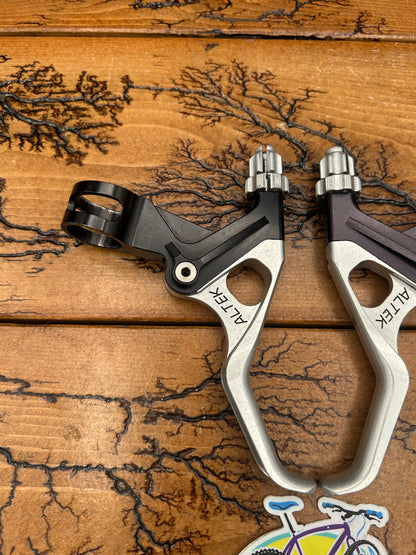 Altek Black and Silver CNC'D Brake Levers