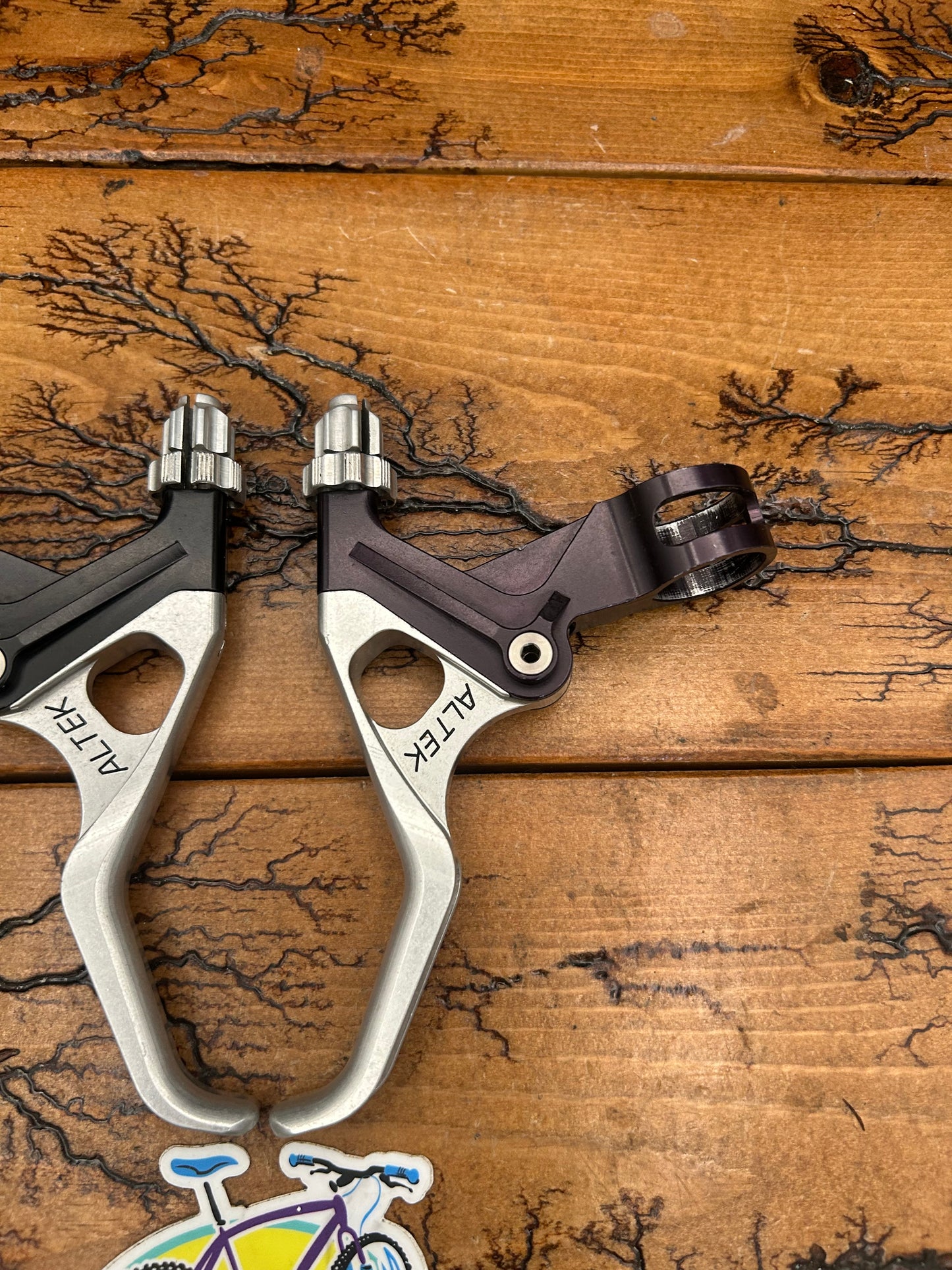 Altek Black and Silver CNC'D Brake Levers