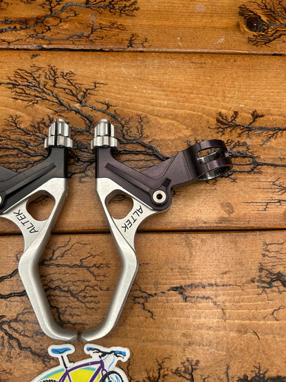 Altek Black and Silver CNC'D Brake Levers