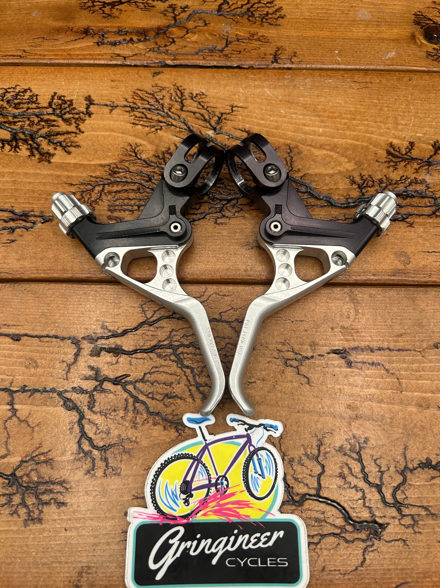 Altek Black and Silver CNC'D Brake Levers