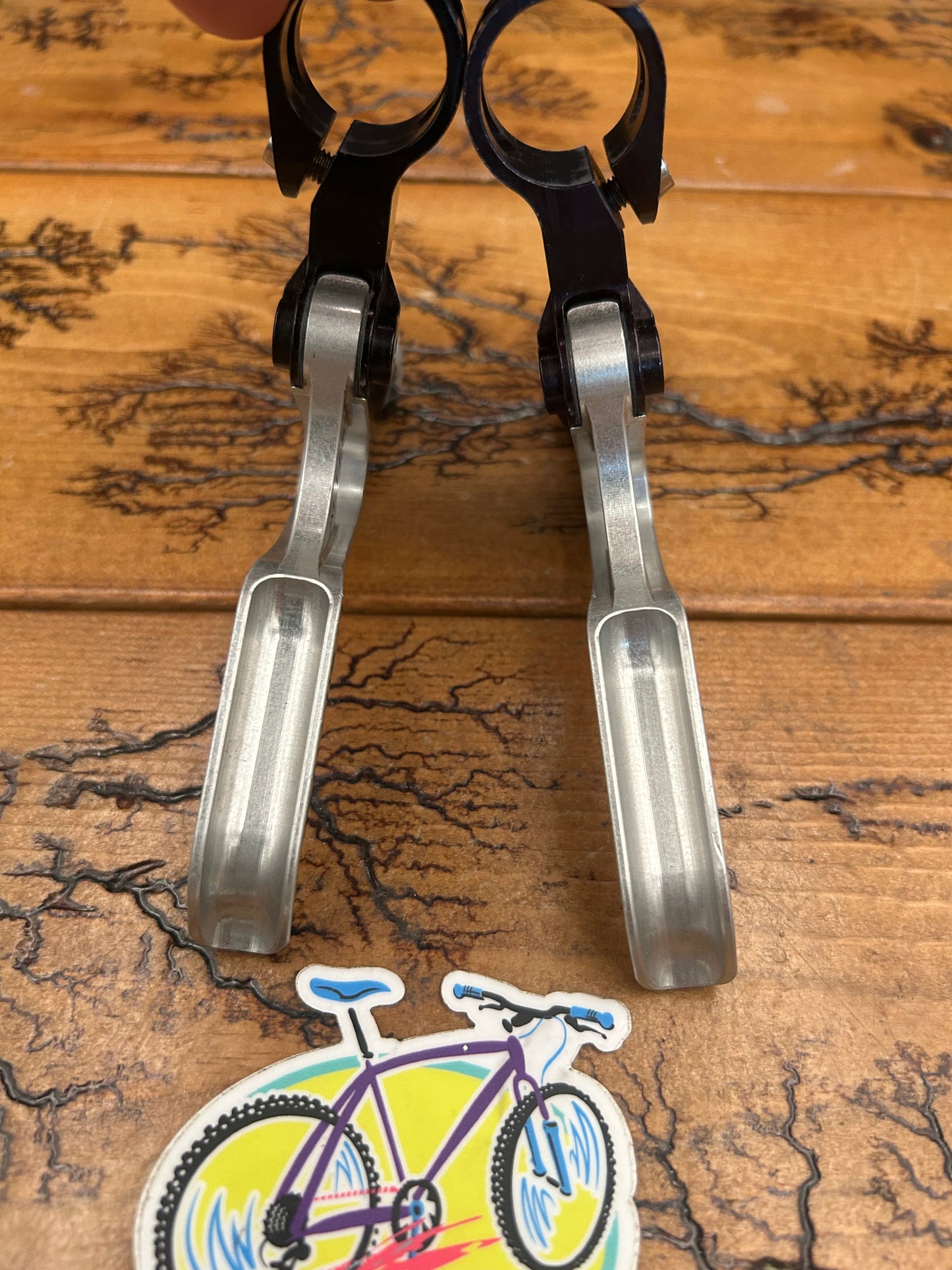 Altek Black and Silver CNC'D Brake Levers