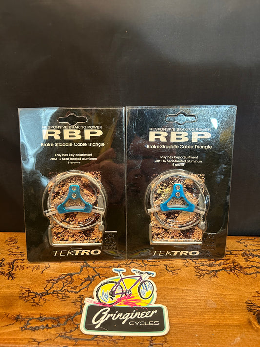 Tektro RBP Blue Anodized Brake Straddle Cable Hangers NOS