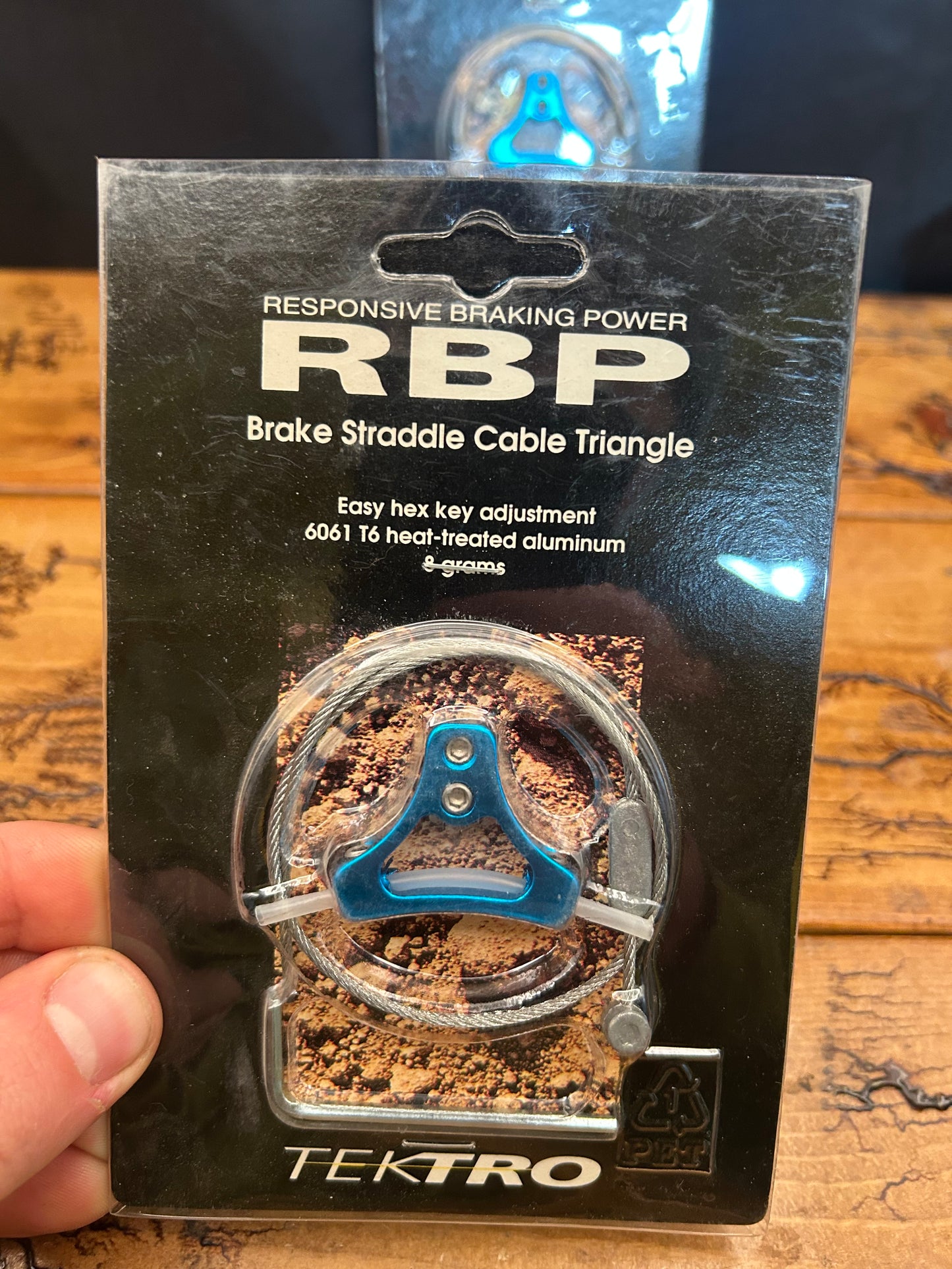 Tektro RBP Blue Anodized Brake Straddle Cable Hangers NOS