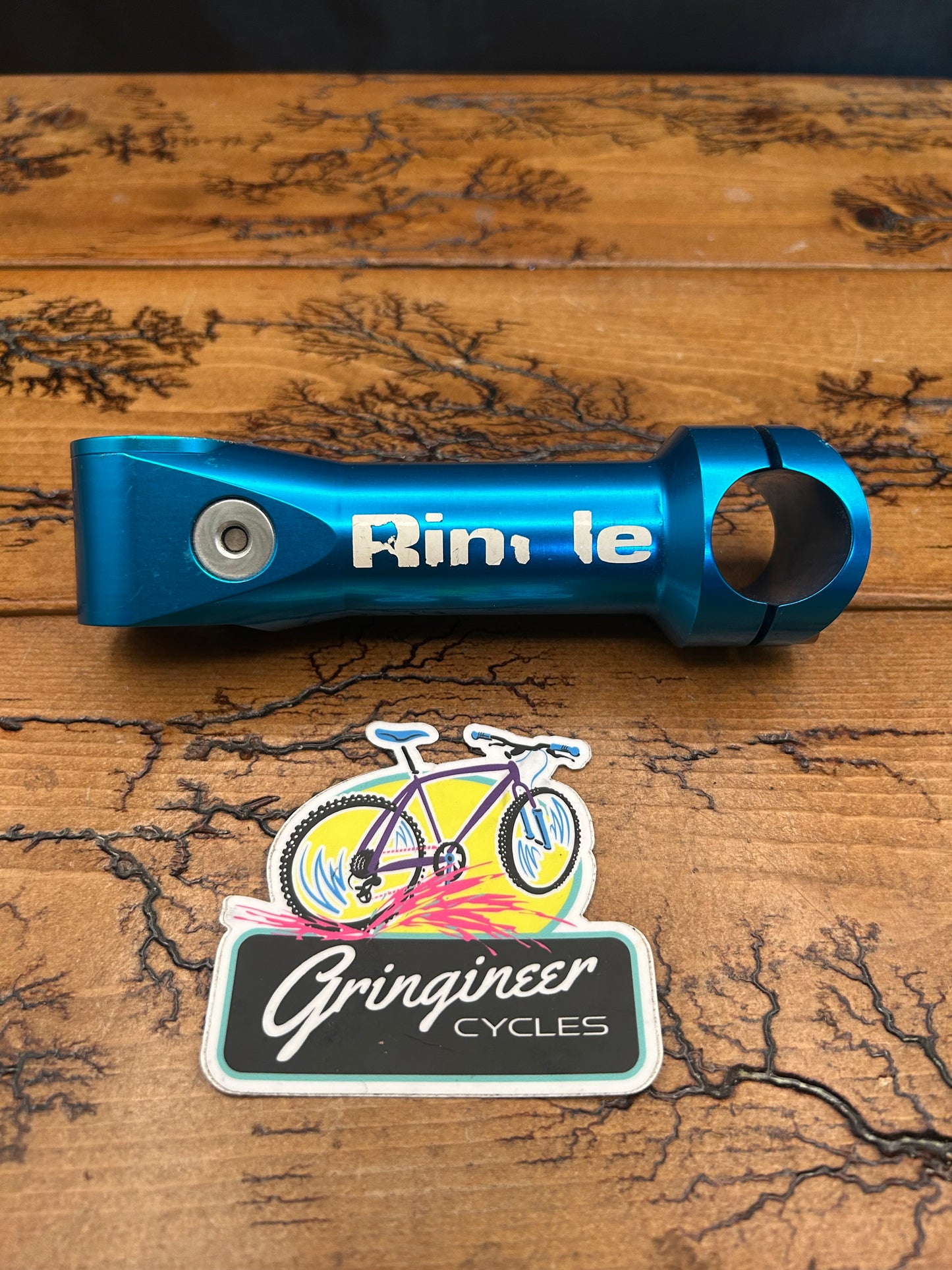 Ringle Zooka 120mm 1 1/8 25.4mm Turquoise Threadless Stem With Top Cap