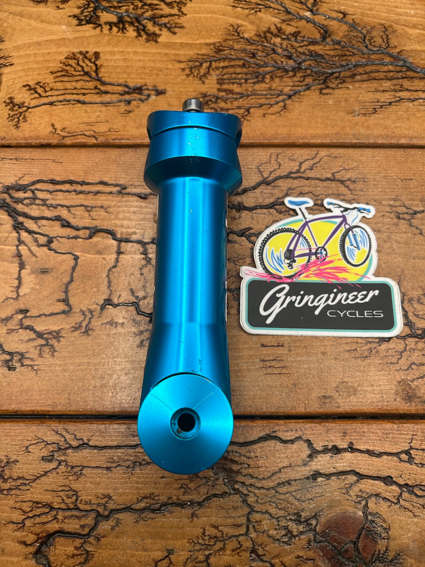 Ringle Zooka 120mm 1 1/8 25.4mm Turquoise Threadless Stem With Top Cap