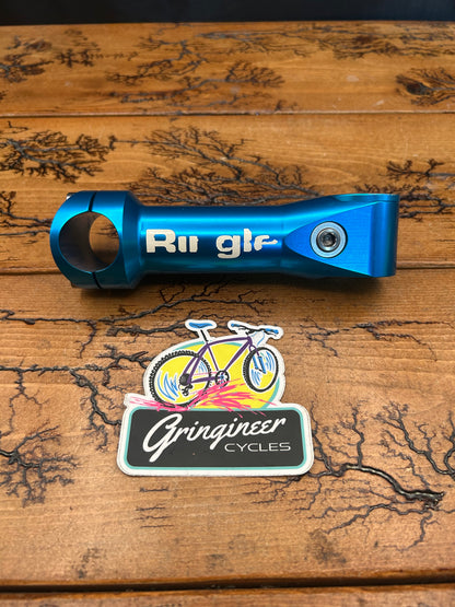 Ringle Zooka 120mm 1 1/8 25.4mm Turquoise Threadless Stem With Top Cap