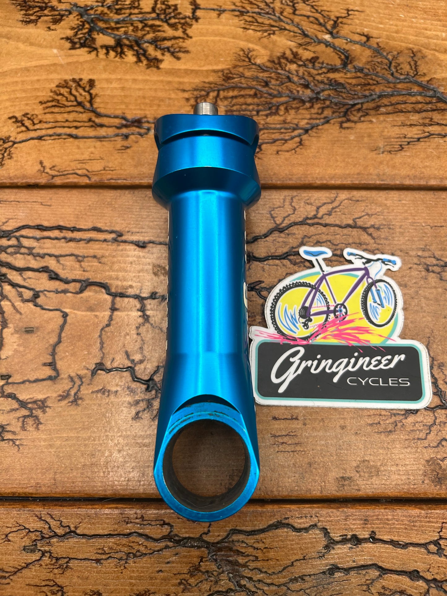 Ringle Zooka 120mm 1 1/8 25.4mm Turquoise Threadless Stem With Top Cap