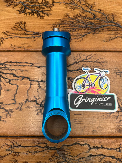 Ringle Zooka 120mm 1 1/8 25.4mm Turquoise Threadless Stem With Top Cap