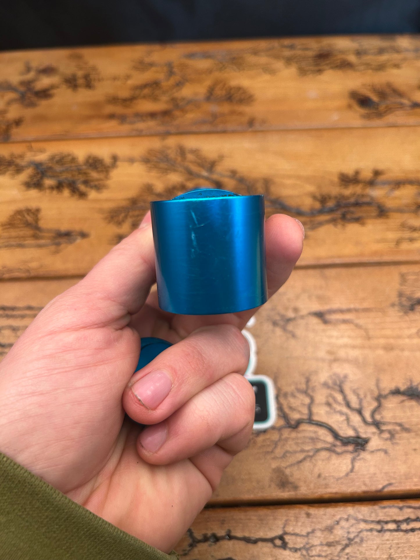 Ringle Zooka 120mm 1 1/8 25.4mm Turquoise Threadless Stem With Top Cap