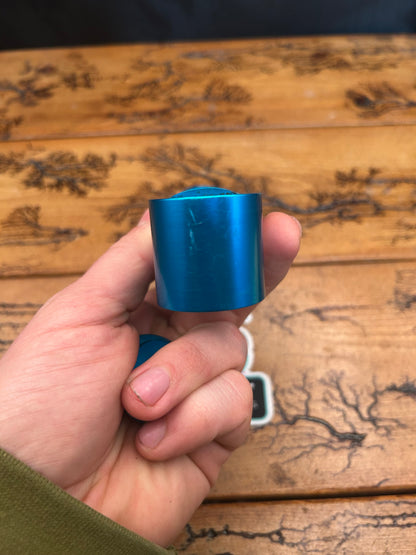Ringle Zooka 120mm 1 1/8 25.4mm Turquoise Threadless Stem With Top Cap