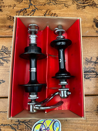 Shimano Dura Ace 7100 Black 36 Hole 100/126mm Spacing Hub Set NOS