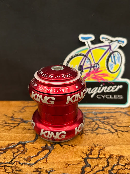 Chris King Nothreadset Red 1 1/8 Inch Threadless Headset