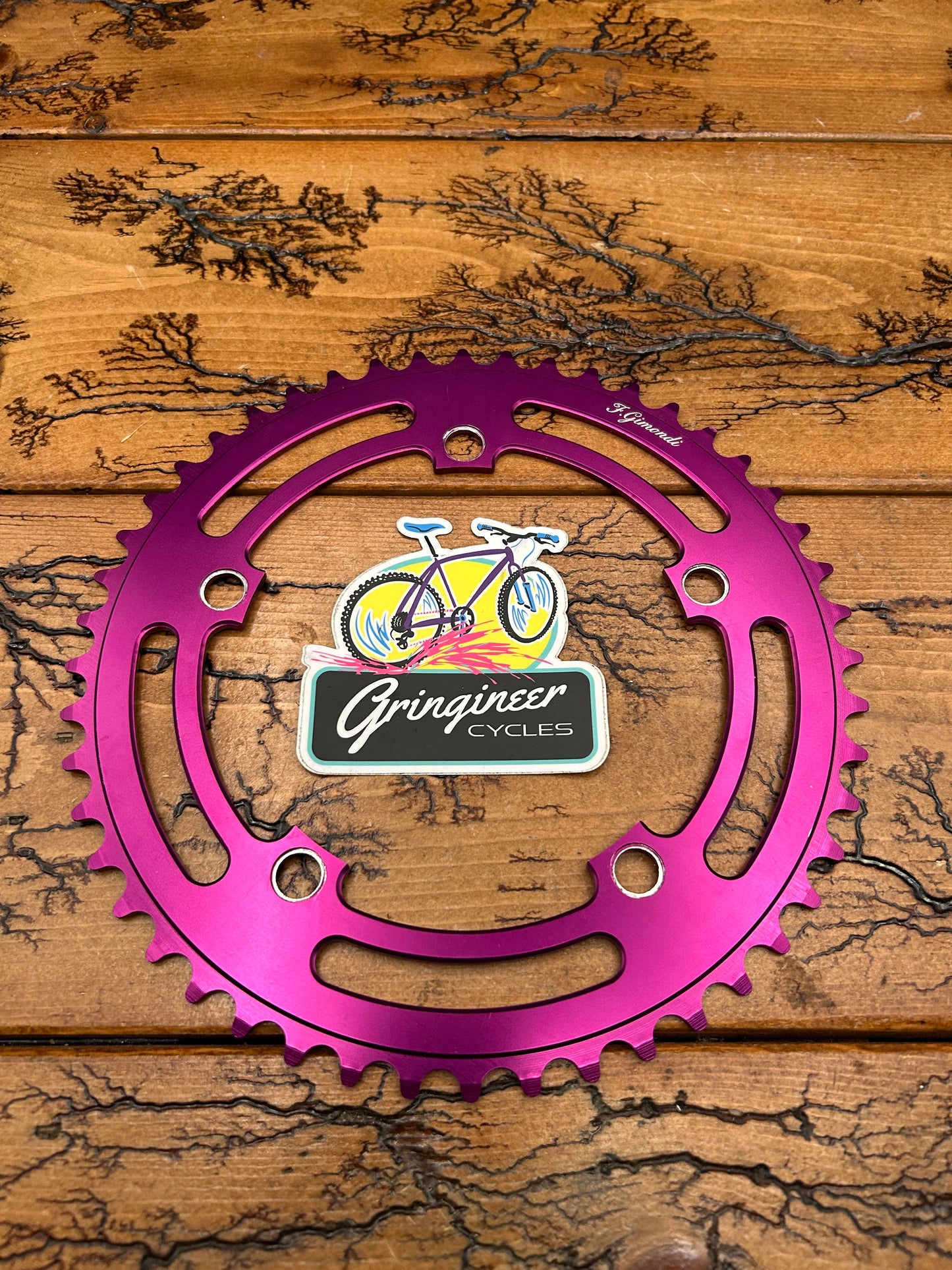 FSA F Gimondi 48 Tooth 130 BCD Purple Anodized Chainring