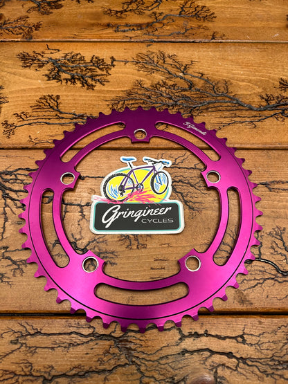 FSA F Gimondi 48 Tooth 130 BCD Purple Anodized Chainring