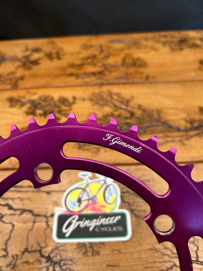 FSA F Gimondi 48 Tooth 130 BCD Purple Anodized Chainring