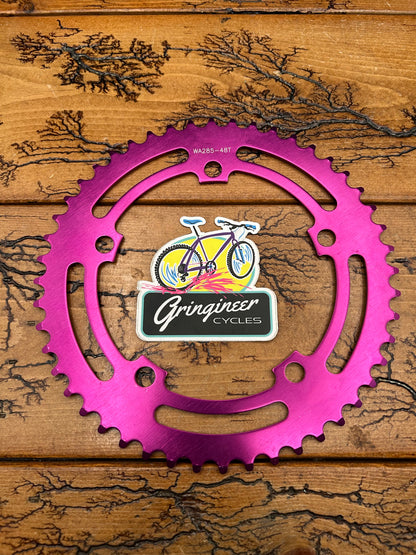 FSA F Gimondi 48 Tooth 130 BCD Purple Anodized Chainring