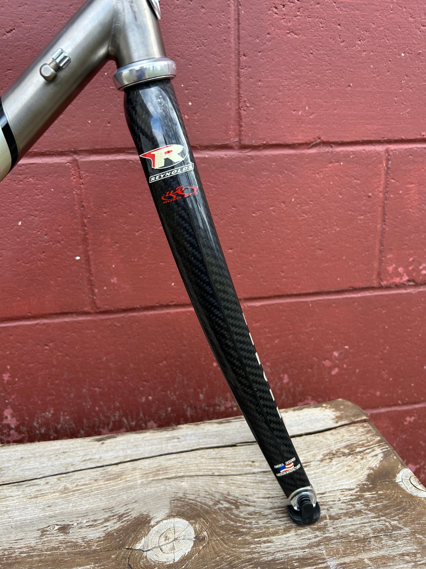 2003 53cm Lemond Tete De Course Titanium Lugged Carbon Frameset