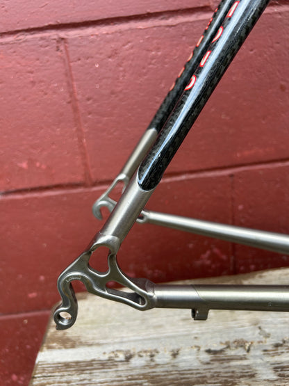 2003 53cm Lemond Tete De Course Titanium Lugged Carbon Frameset
