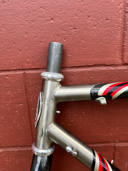 2003 53cm Lemond Tete De Course Titanium Lugged Carbon Frameset