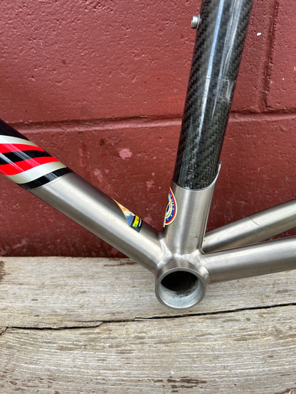 2003 53cm Lemond Tete De Course Titanium Lugged Carbon Frameset