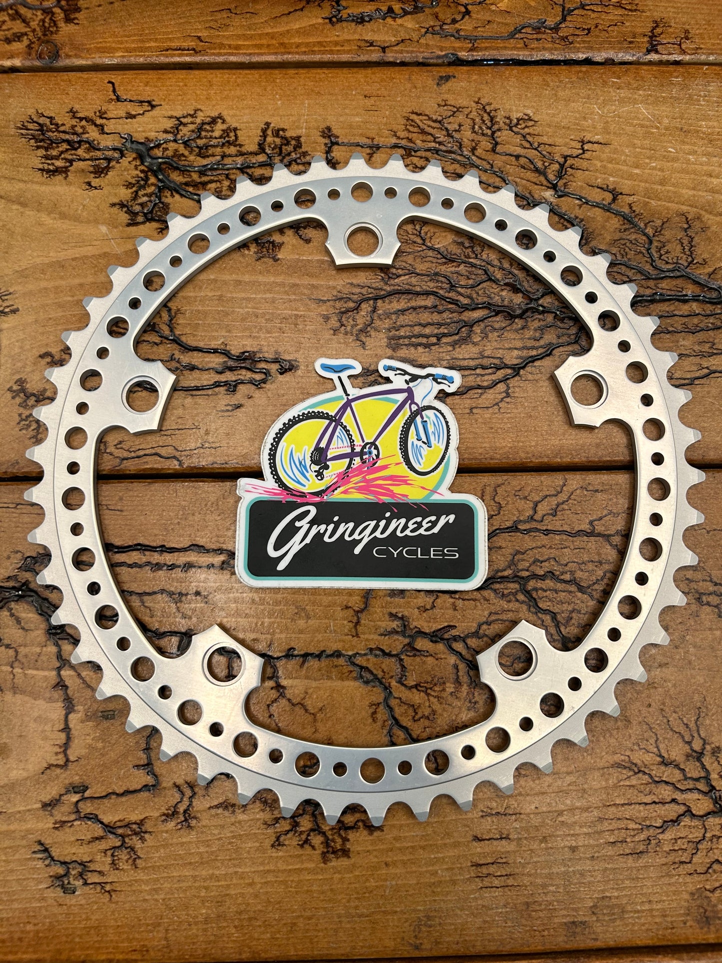 SR Sakae Royal Super Light 50 Tooth 144 BCD Drilled Chainring NOS