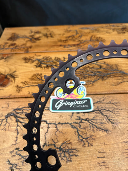 SR Sakae Royal Super Light 50 Tooth 144 BCD Drilled Black Chainring NOS
