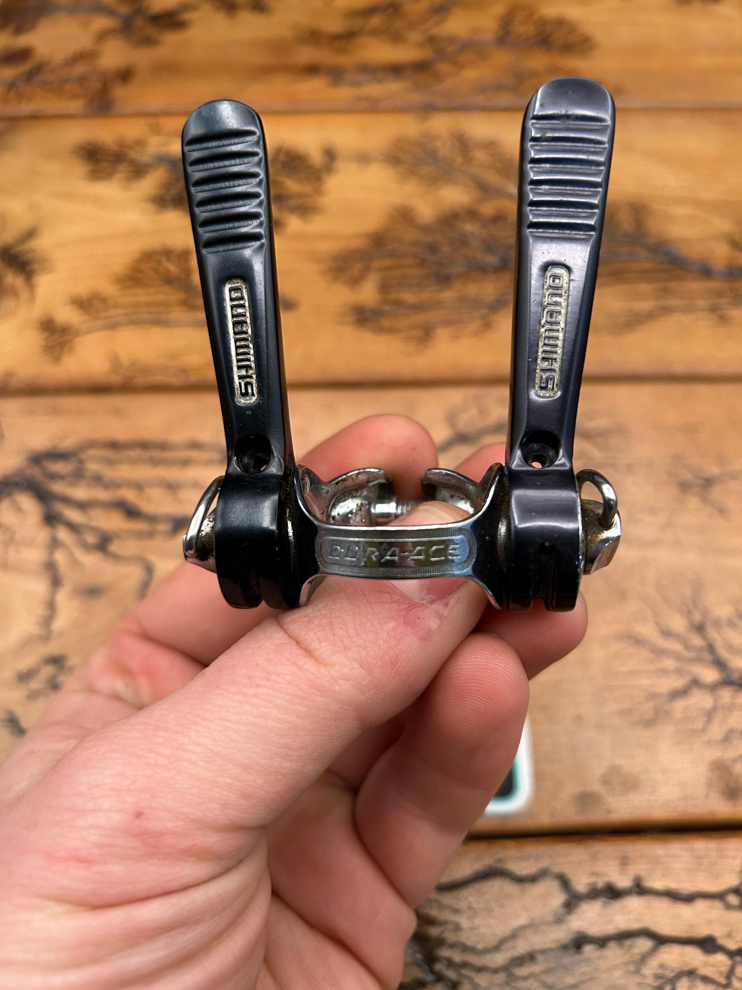 Shimano Dura Ace 1st Generation SL-101 Black Downtube Shifters