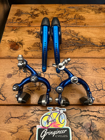 Galli Criterium Blue Anodized Brake Levers And Aerodynamic KL Brakes