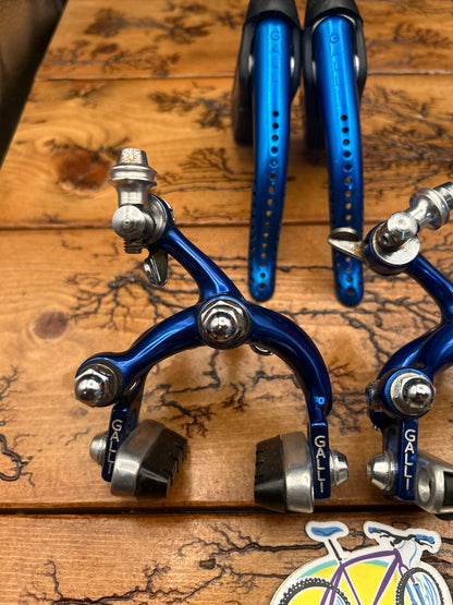 Galli Criterium Blue Anodized Brake Levers And Aerodynamic KL Brakes